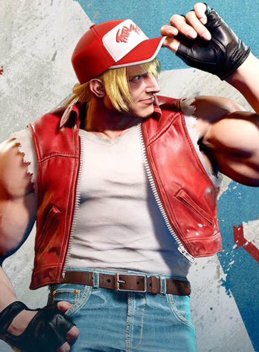 Terry Borgard Street Fighter 6 Game Red Vest