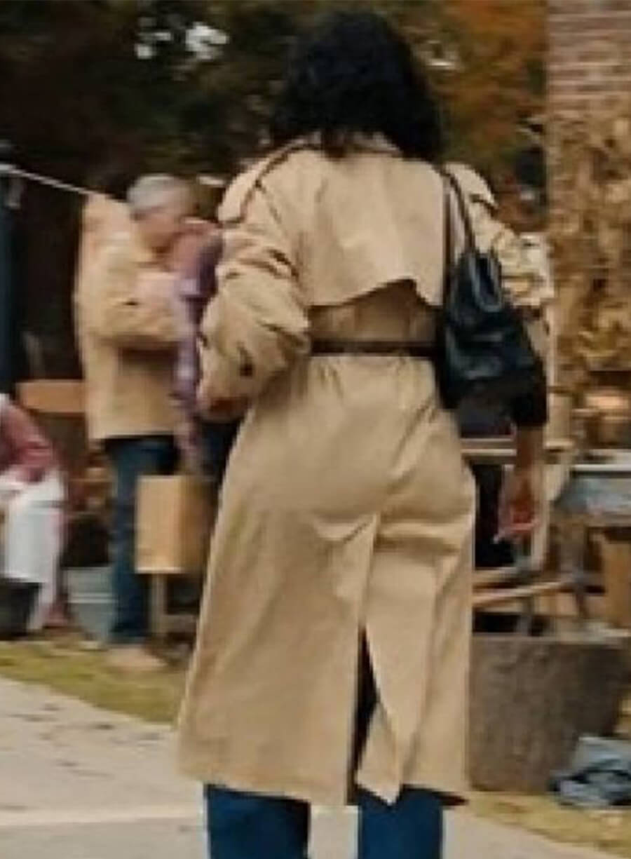Tessa Thompson His & Hers 2026 Anna Andrews Beige Trench Coat