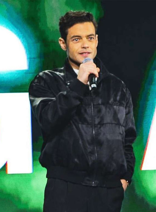 The Amateur 2025 Rami Malek Charles Black Jacket