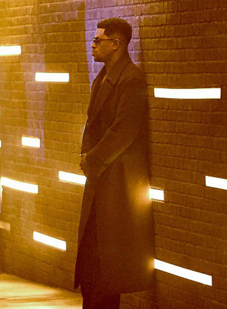 The Beauty 2026 Jeremy Pope Brown Wool Coat