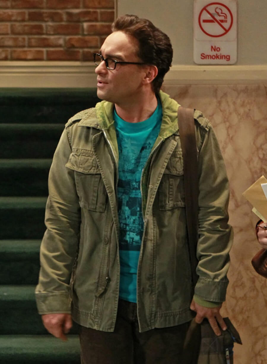 The Big Bang Theory Leonard Hofstadter Green Cotton Jacket
