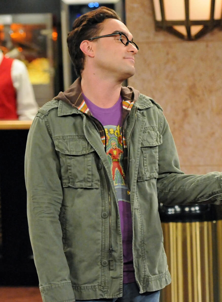 The Big Bang Theory Leonard Hofstadter Green Cotton Jacket