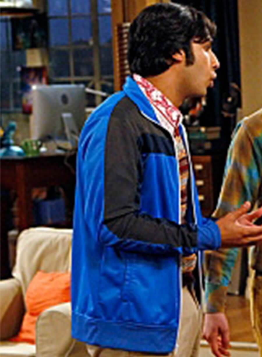 The Big Bang Theory Raj Blue Black Track Jacket