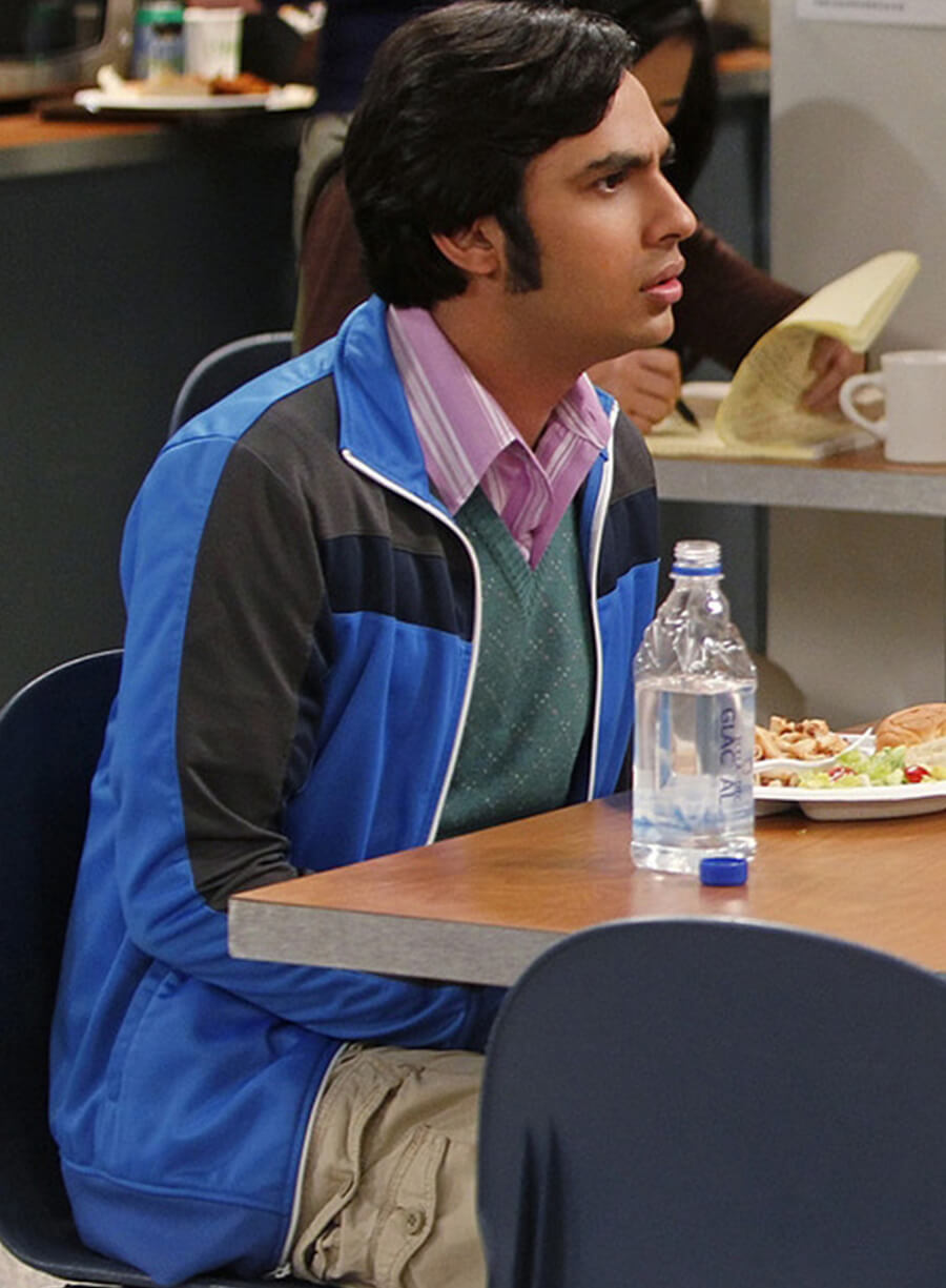 The Big Bang Theory Raj Blue Black Track Jacket
