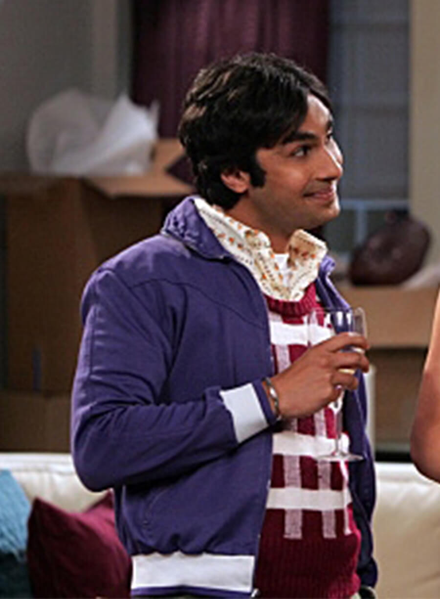 The Big Bang Theory Raj Koothrappali Blue Jacket