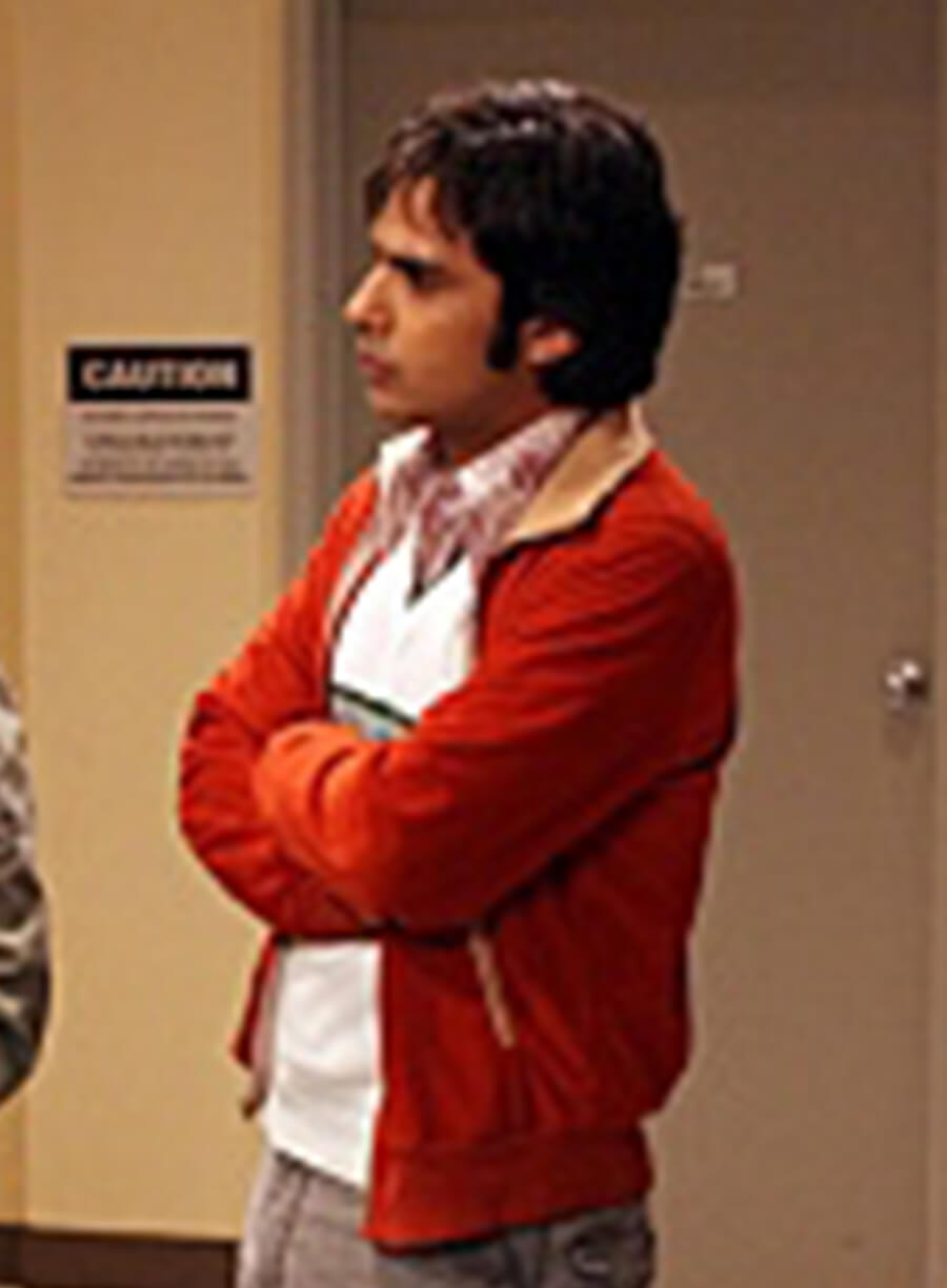 The Big Bang Theory Raj Koothrappali Orange Jacket 