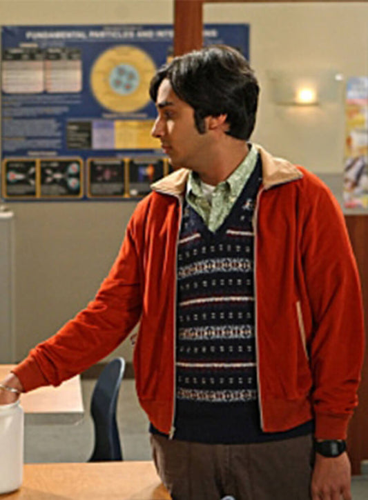 The Big Bang Theory Raj Koothrappali Orange Jacket 