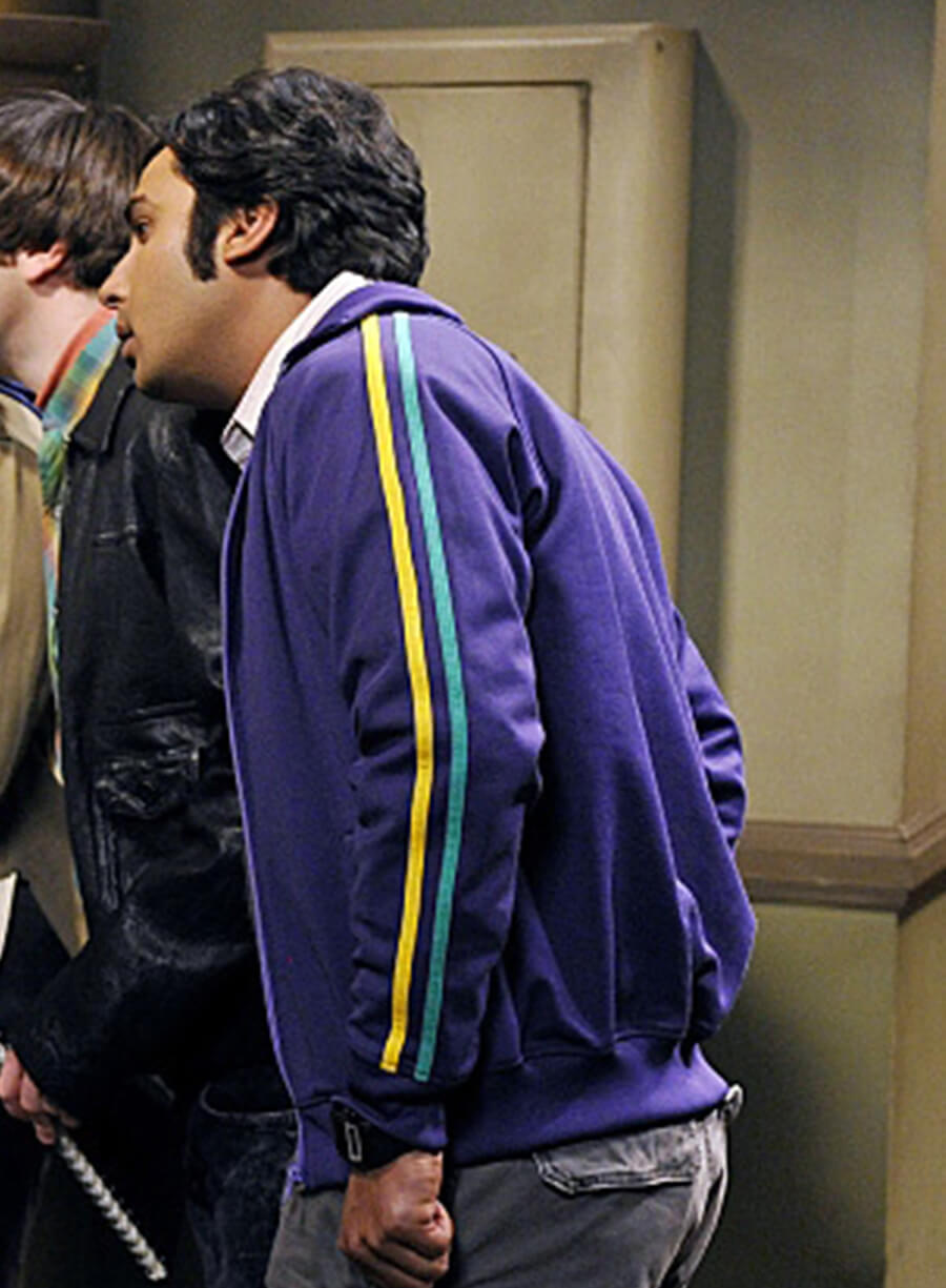 The Big Bang Theory Raj Purple Track Jacket