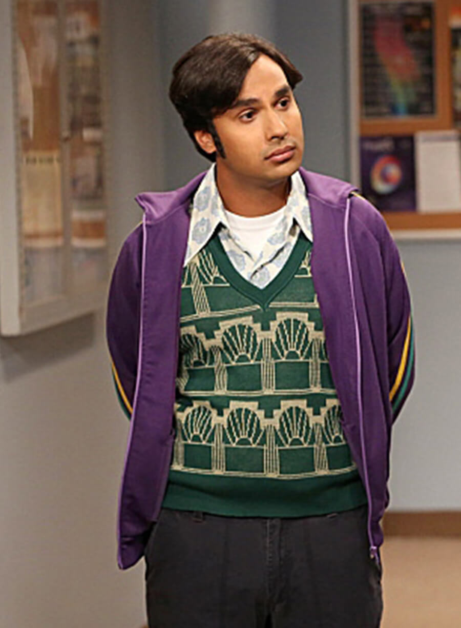 The Big Bang Theory Raj Purple Track Jacket