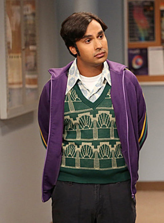 The Big Bang Theory Raj Purple Track Jacket