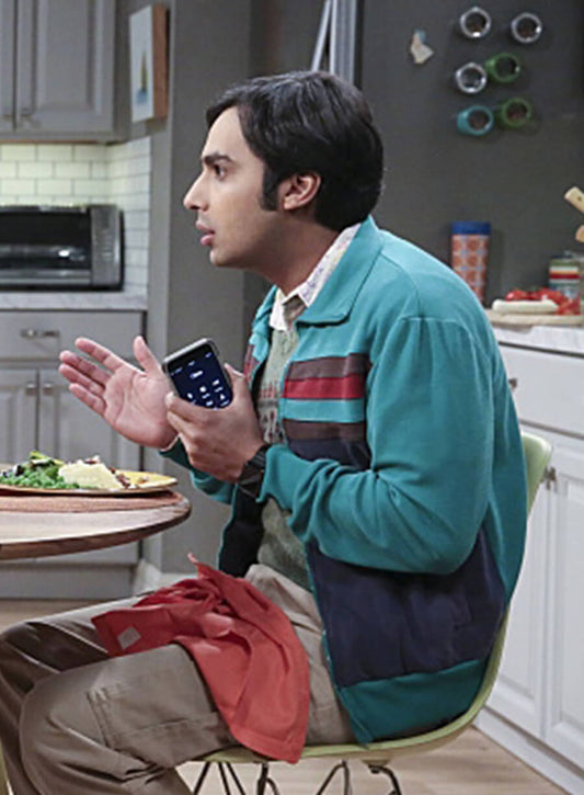 The Big Bang Theory Raj S08 Teal and navy Track Jacket