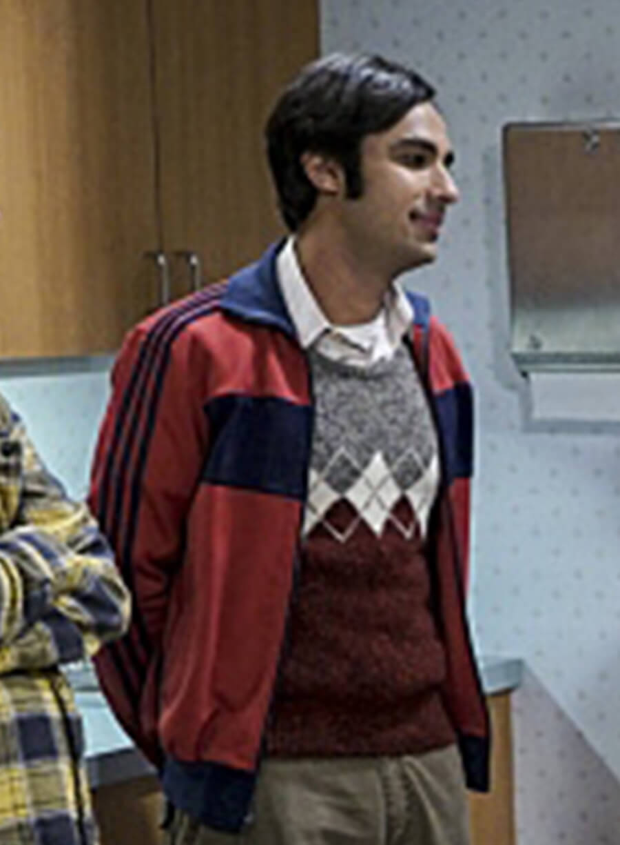 The Big Bang Theory Season 9 Raj Red Blue Track Jacket