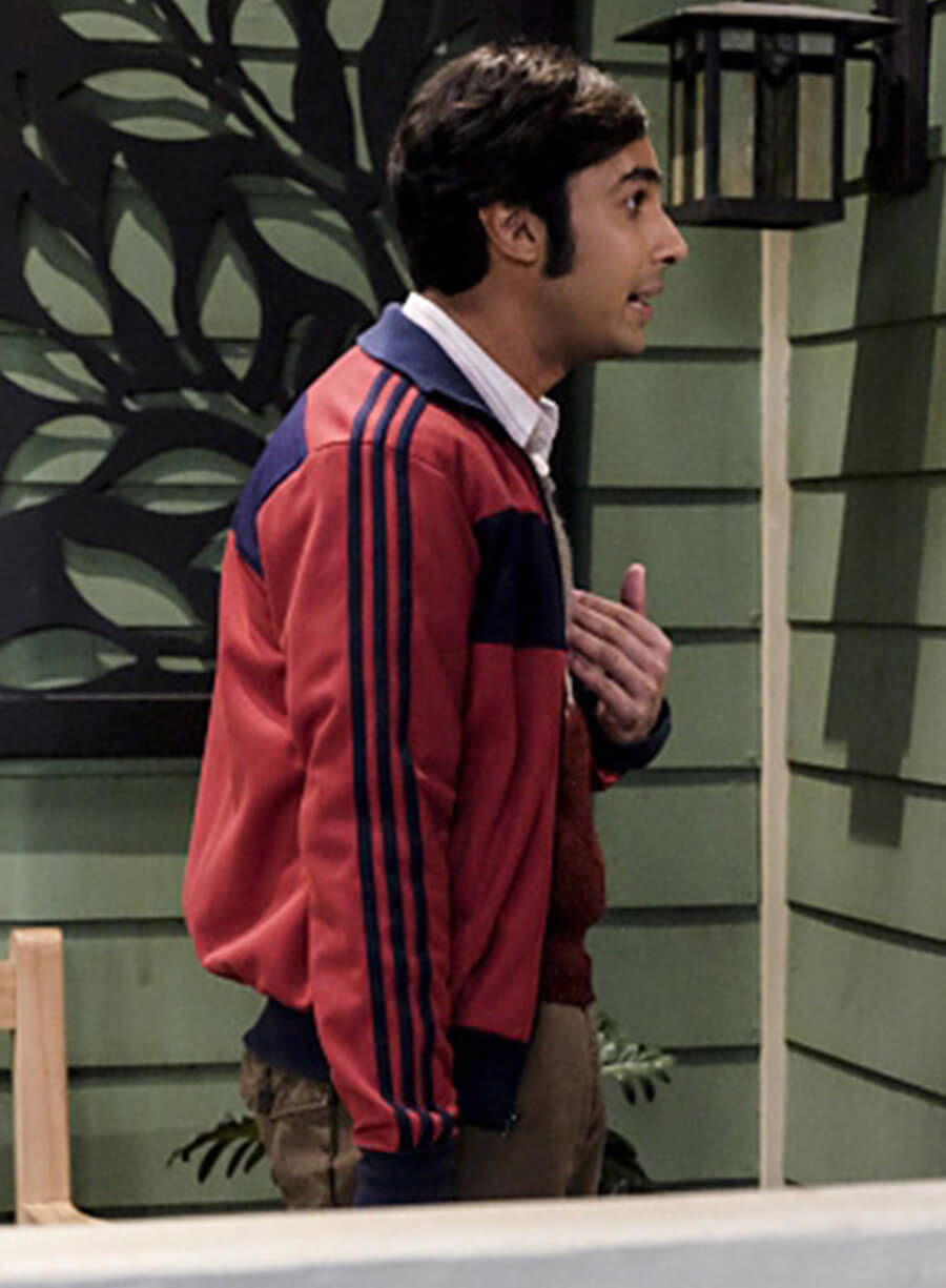 The Big Bang Theory Season 9 Raj Red Blue Track Jacket