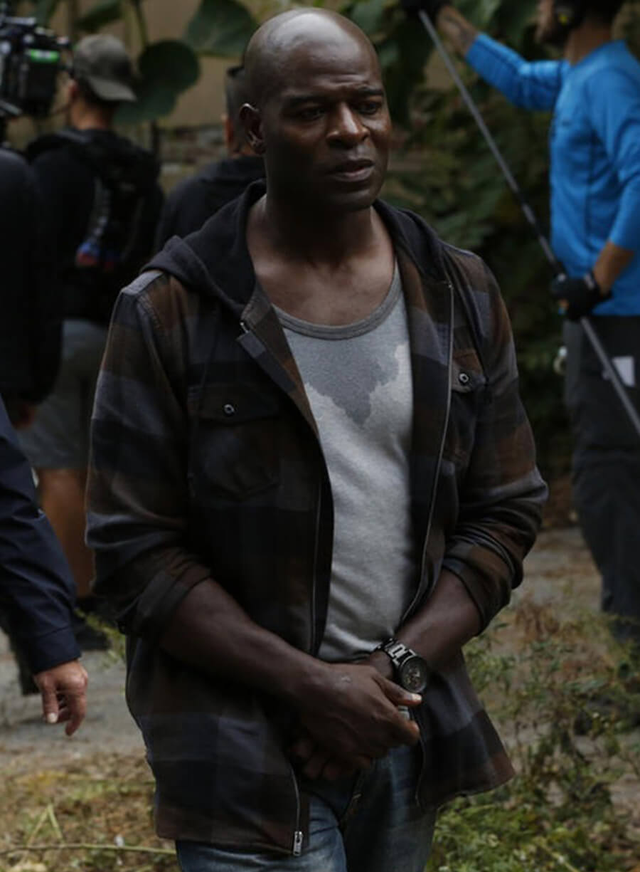 The Blacklist Dembe Zuma Plaid Hooded Jacket