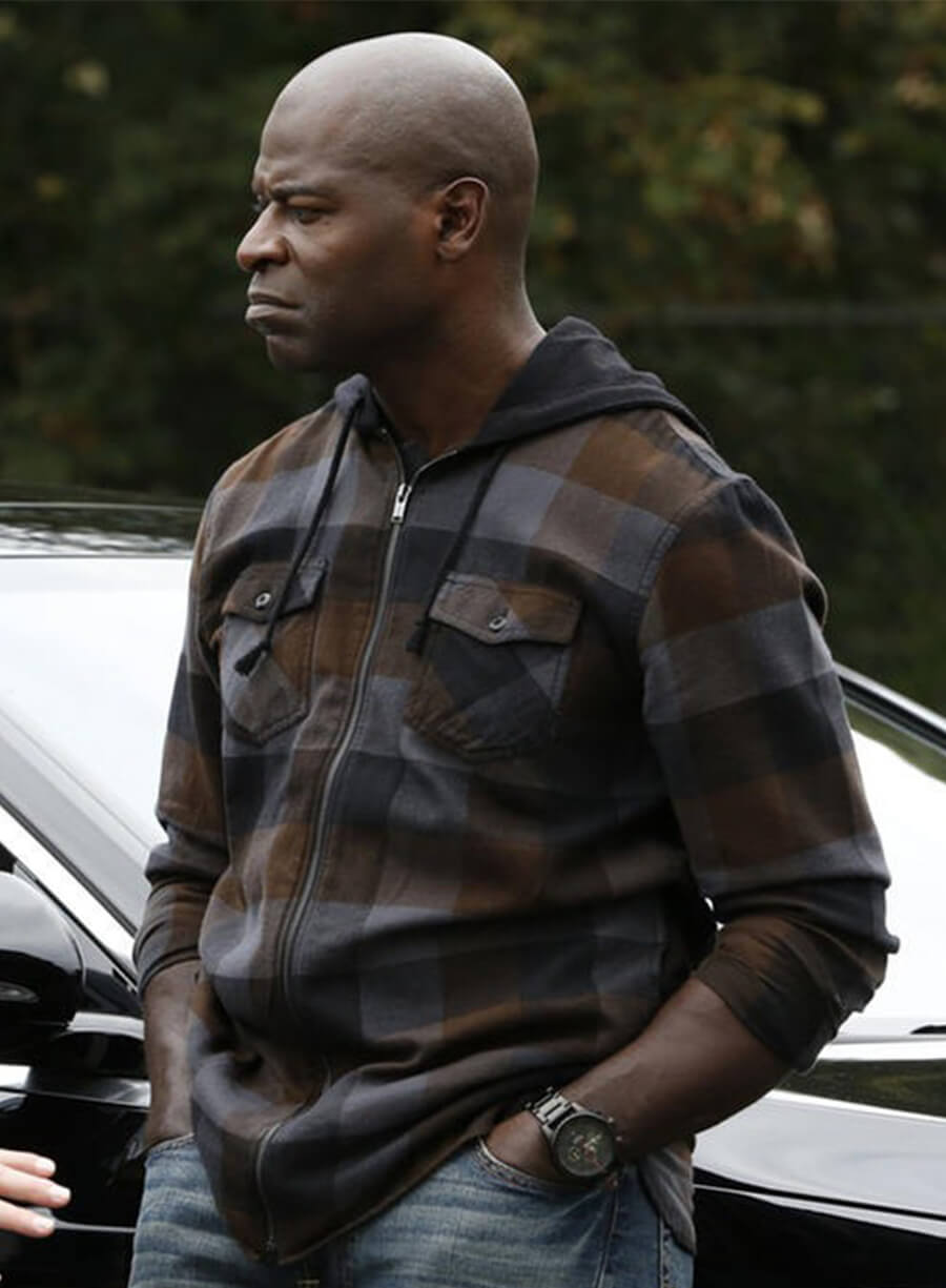 The Blacklist Dembe Zuma Plaid Hooded Jacket