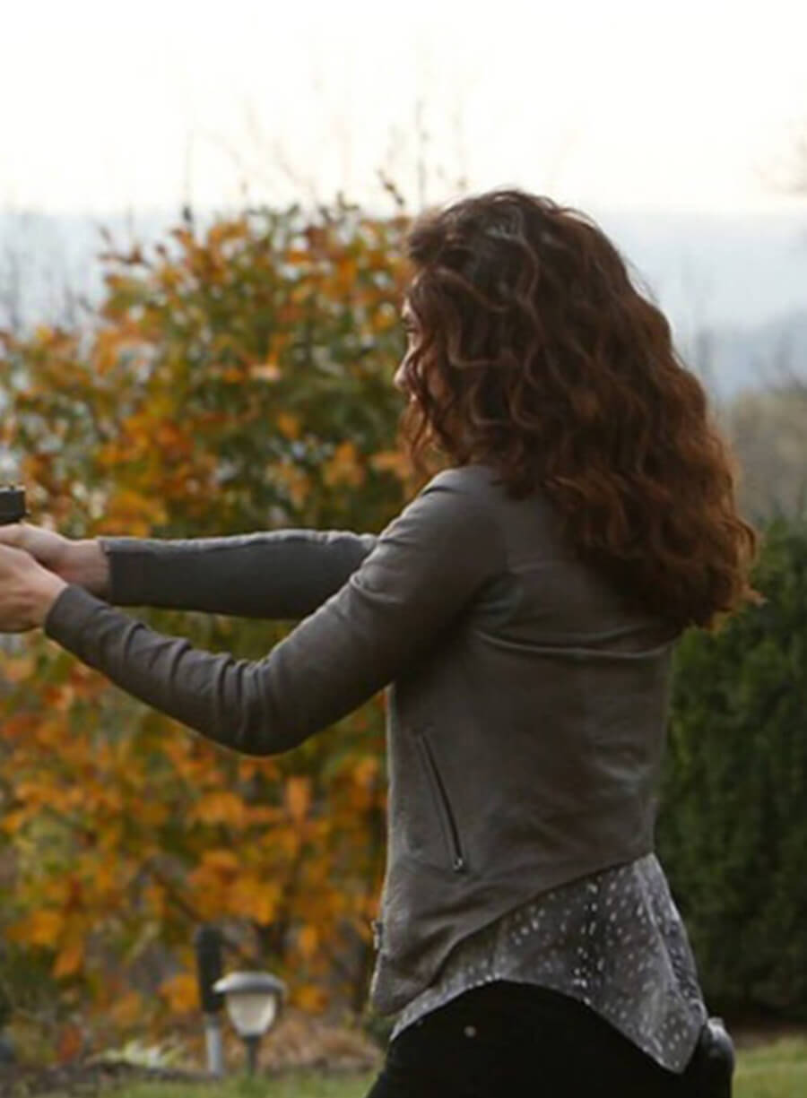 The Blacklist Mozhan Marnò Samar Navabi Leather Jacket