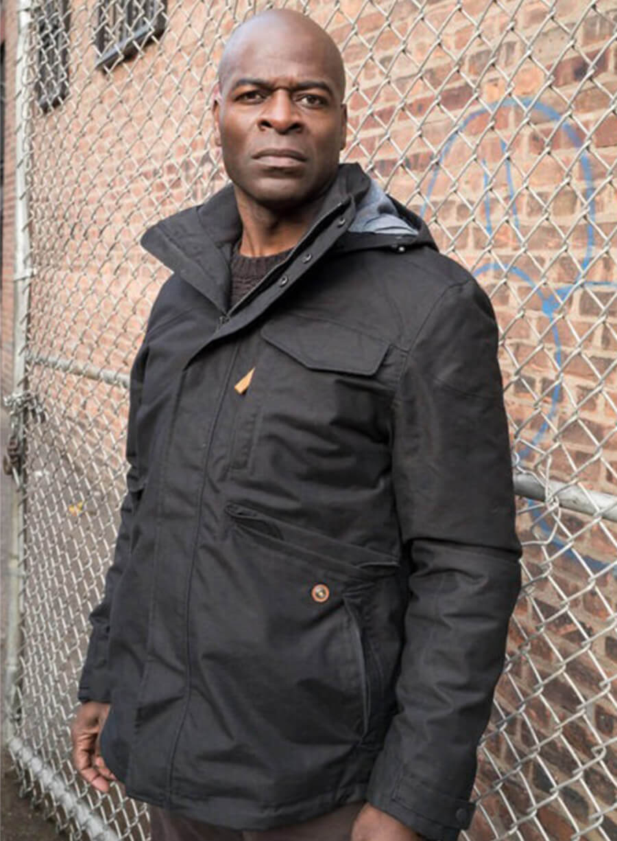 The Blacklist S04 Dembe Zuma Black Hooded Jacket