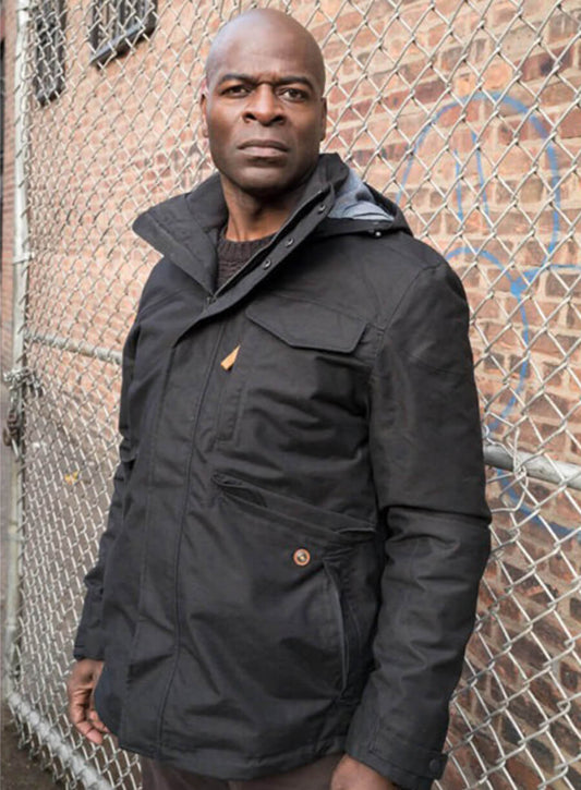 The Blacklist S04 Dembe Zuma Black Hooded Jacket
