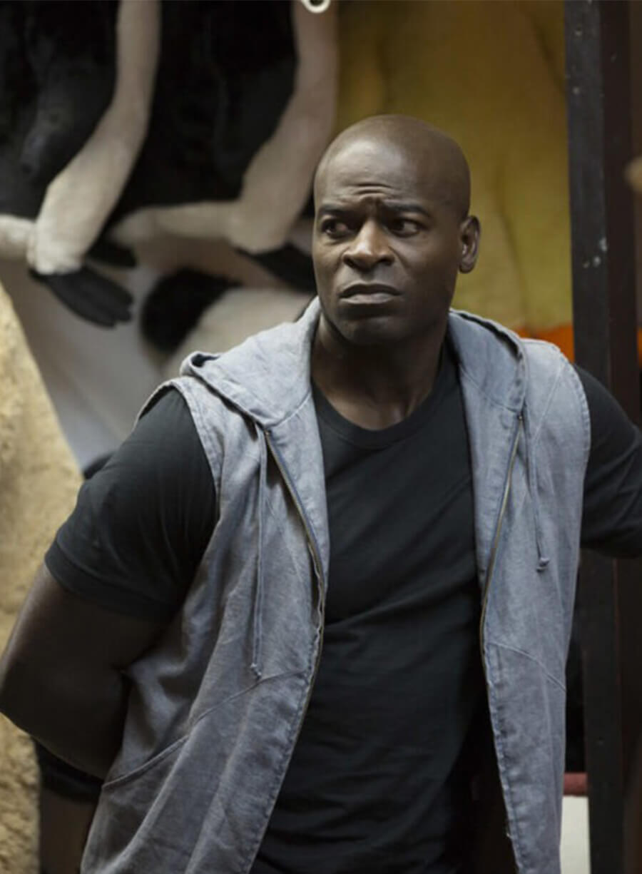 The Blacklist S05 Dembe Zuma Blue Hooded Vest