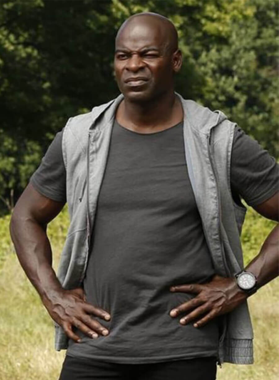 The Blacklist S05 Dembe Zuma Blue Hooded Vest