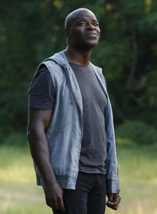 The Blacklist S05 Dembe Zuma Blue Hooded Vest