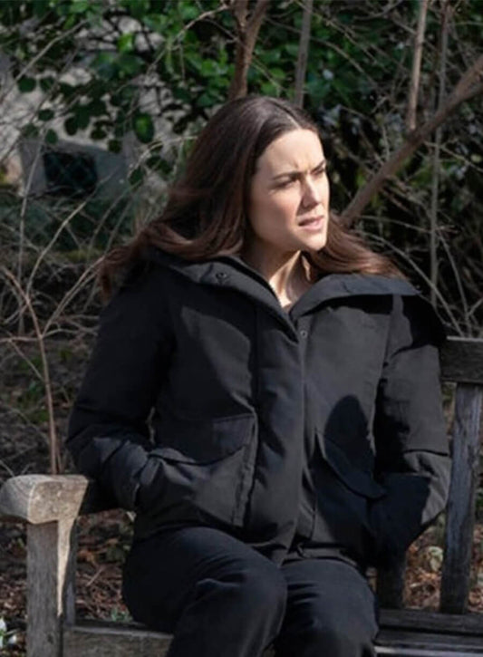 The Blacklist S07 Elizabeth Keen Black Hooded Jacket