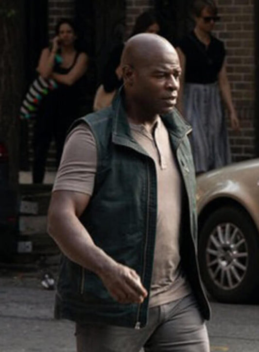 The Blacklist Season 6 Dembe Zuma Green Vest