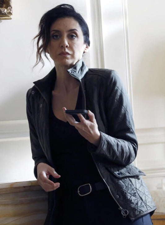 The Blacklist Season5 Samar Navabi Black Quilted Jacket