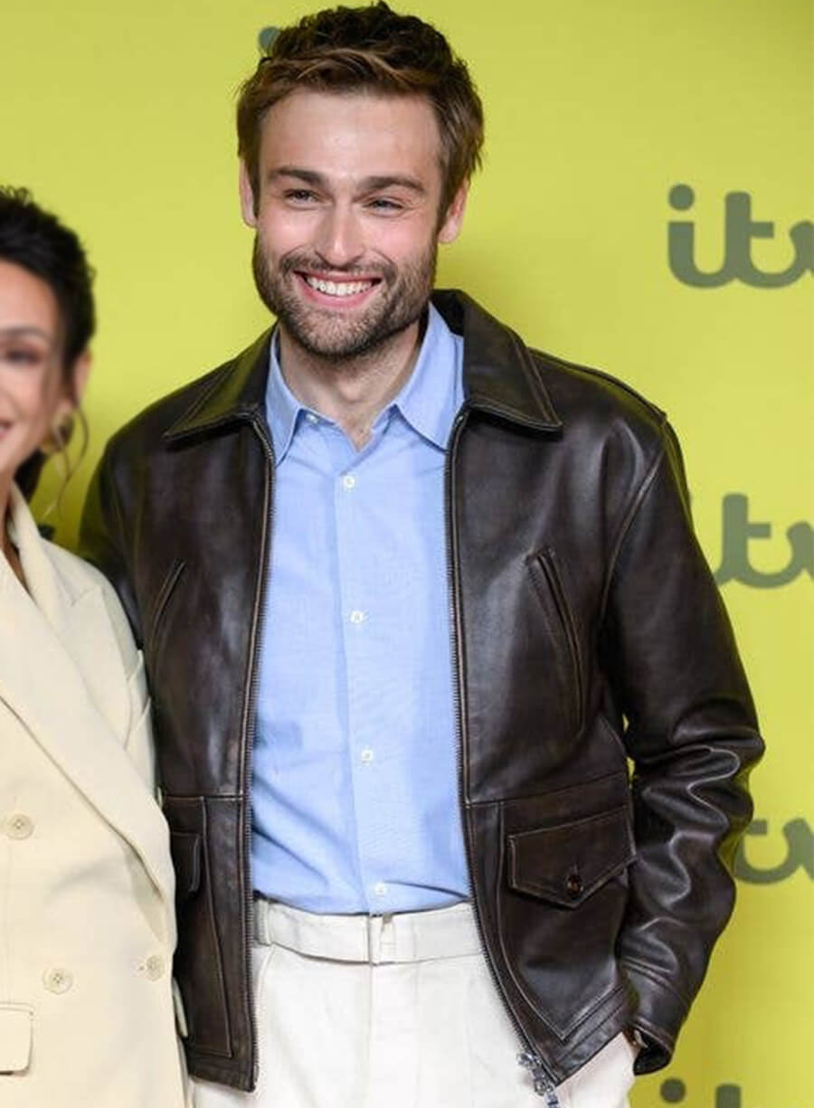 The Blame 2026 Premiere Douglas Booth Leather Jacket