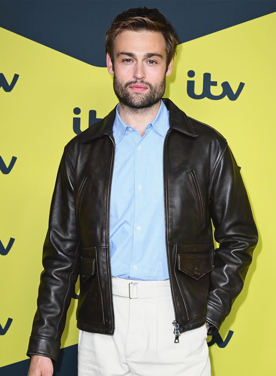 The Blame 2026 Premiere Douglas Booth Leather Jacket