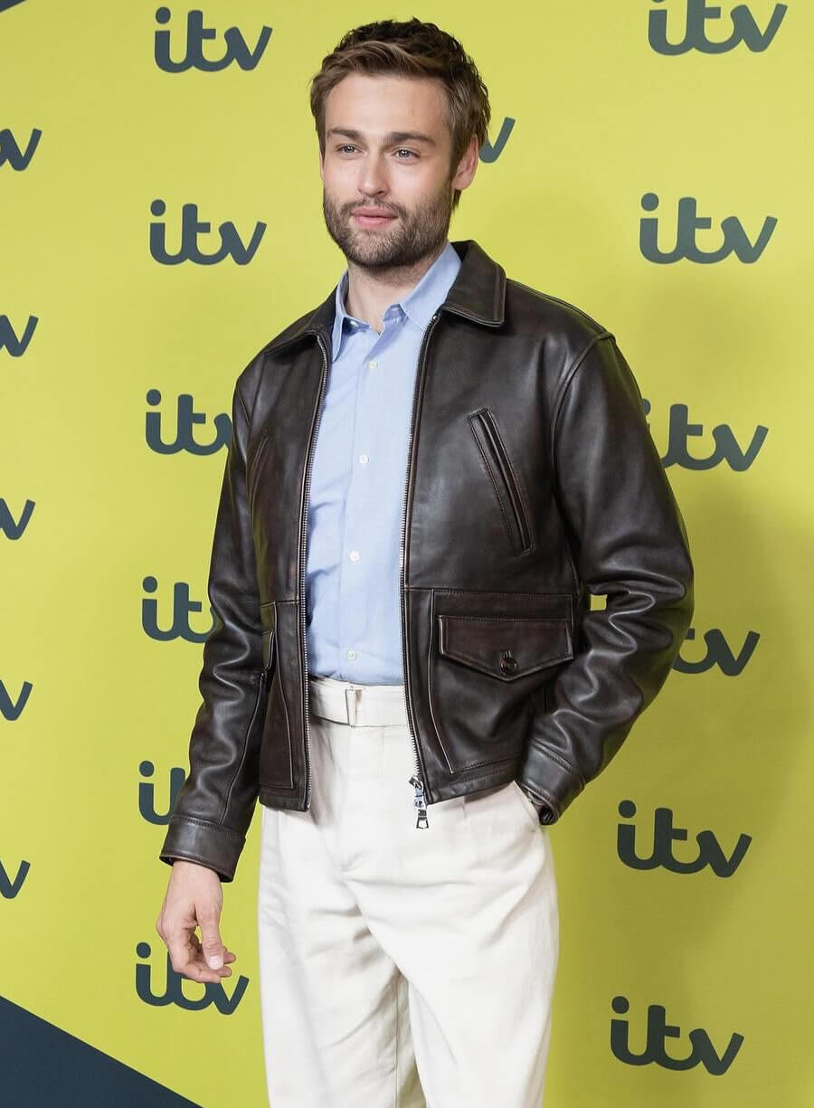The Blame 2026 Premiere Douglas Booth Leather Jacket