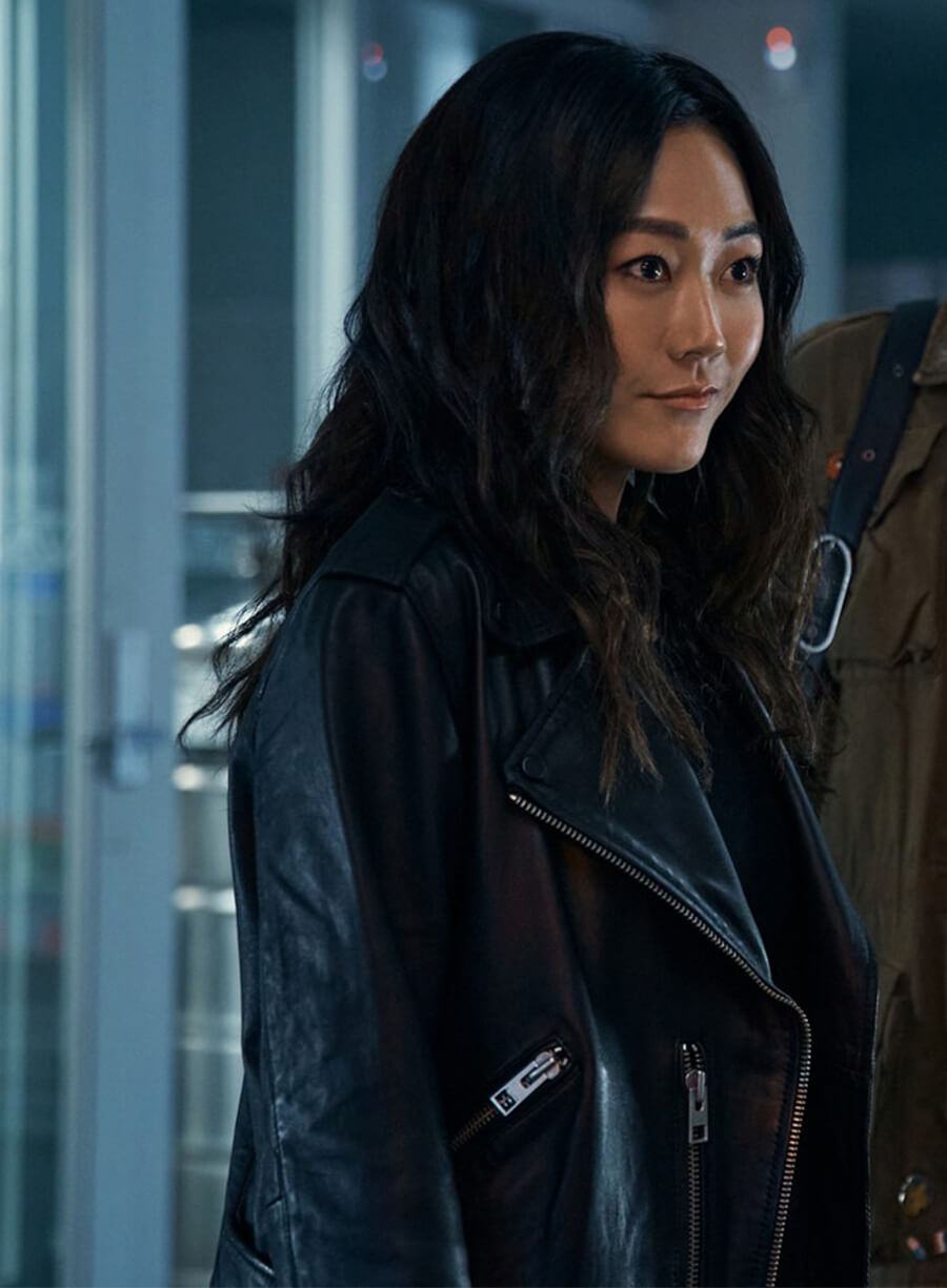The Boys Kimiko Miyashiro Black Leather Jacket