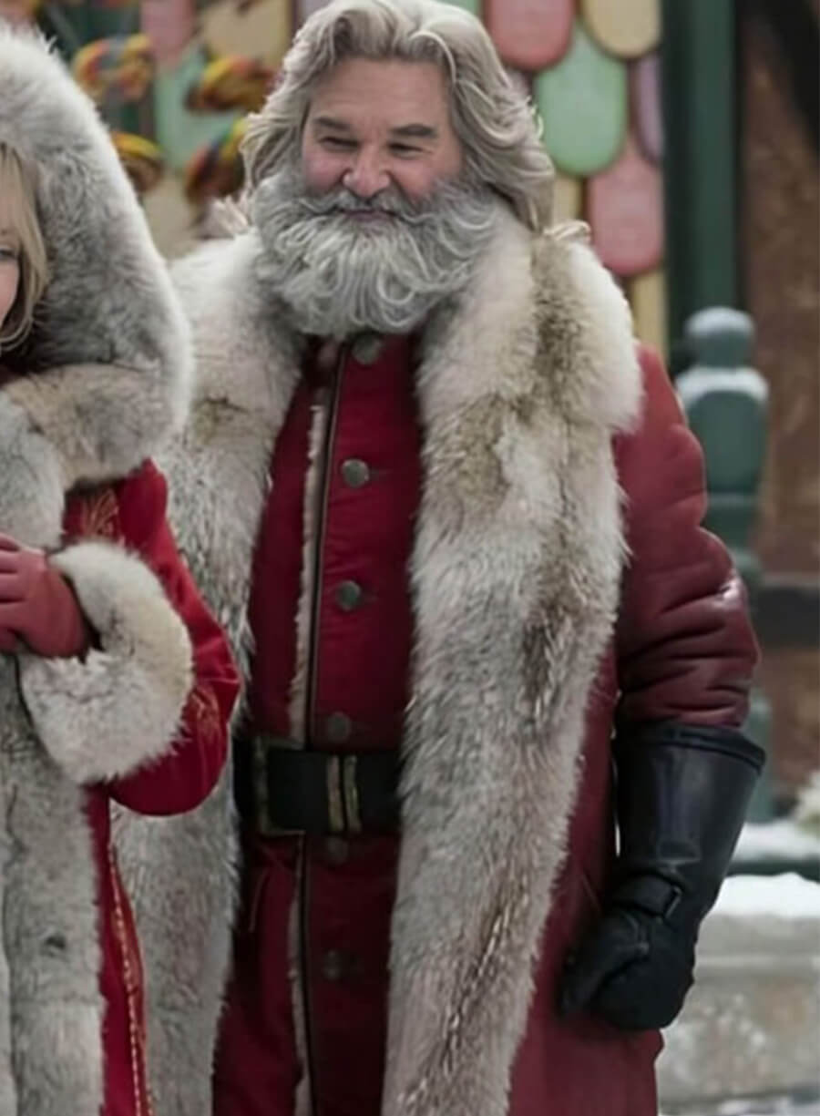 The Christmas Chronicles Santa Claus Shearling Fur Coat