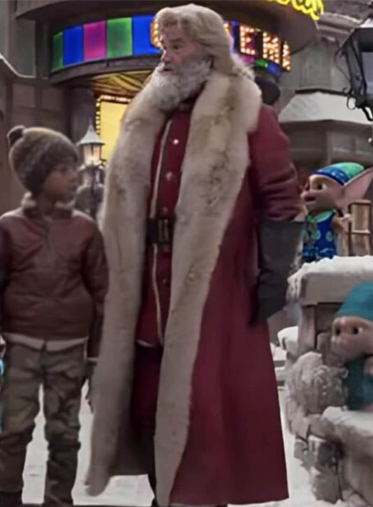 The Christmas Chronicles Santa Claus Shearling Fur Coat