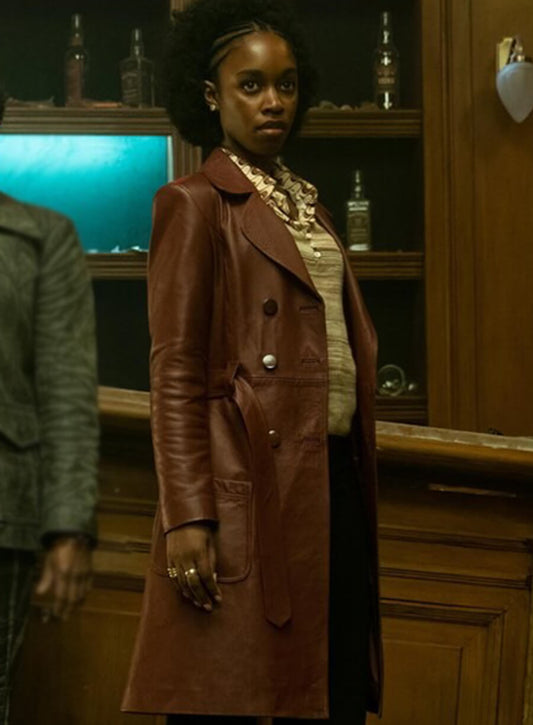 The Continental From the World of John Wick Jessica Allain Lou Brown Coat
