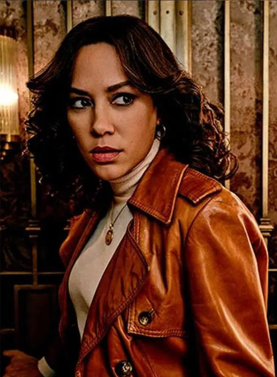 The Continental From the World of John Wick Mishel Prada KD Brown Leather Coat