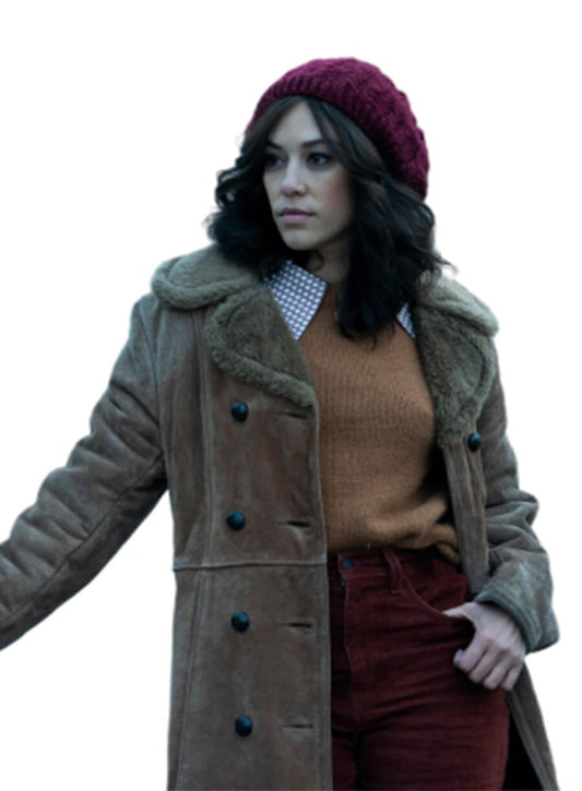 The Continental From the World of John Wick Mishel Prada KD Shearling Suede Coat