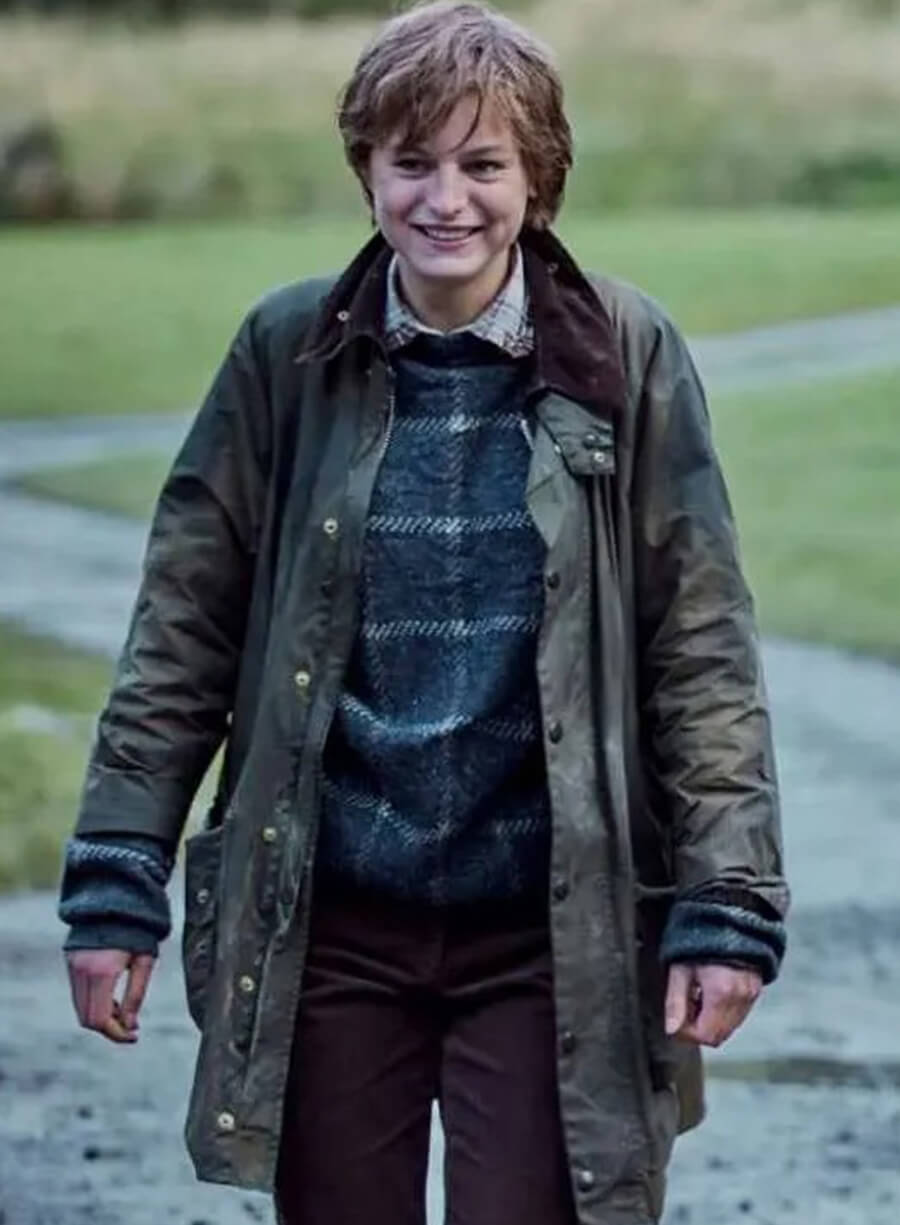 The Crown Princess Diana S04 Green Jacket