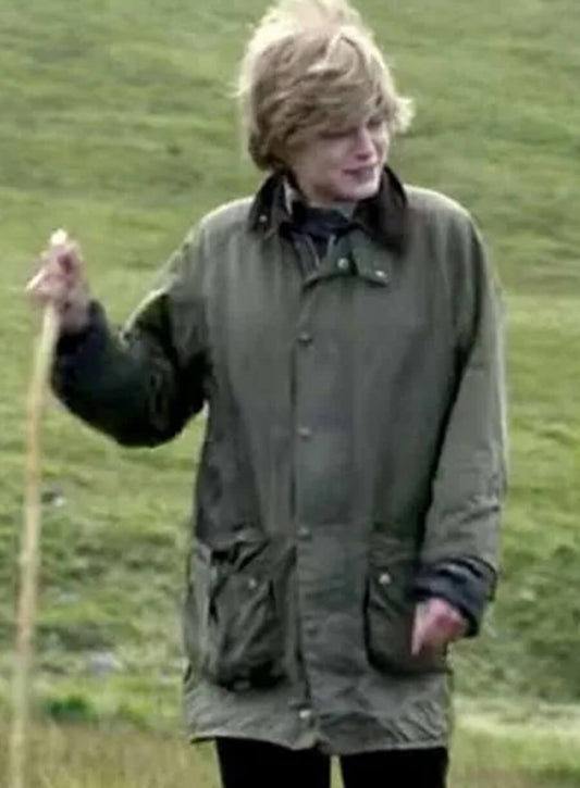 The Crown Princess Diana S04 Green Jacket