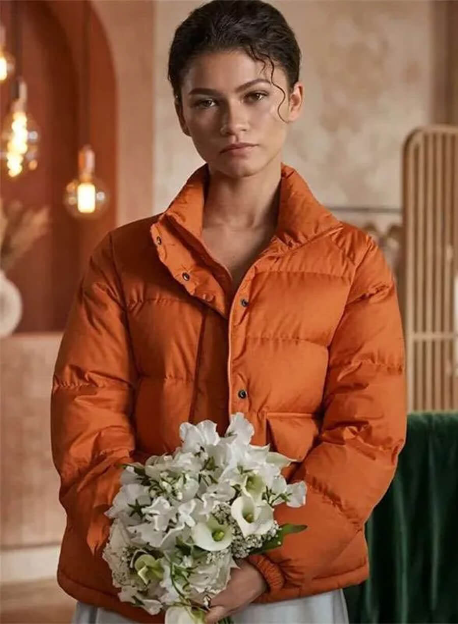 The Drama 2026 Zendaya Emma Harwood Orange Jacket