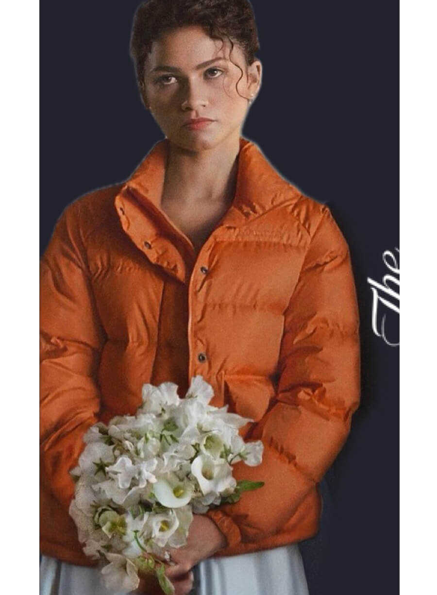 The Drama 2026 Zendaya Emma Harwood Orange Jacket