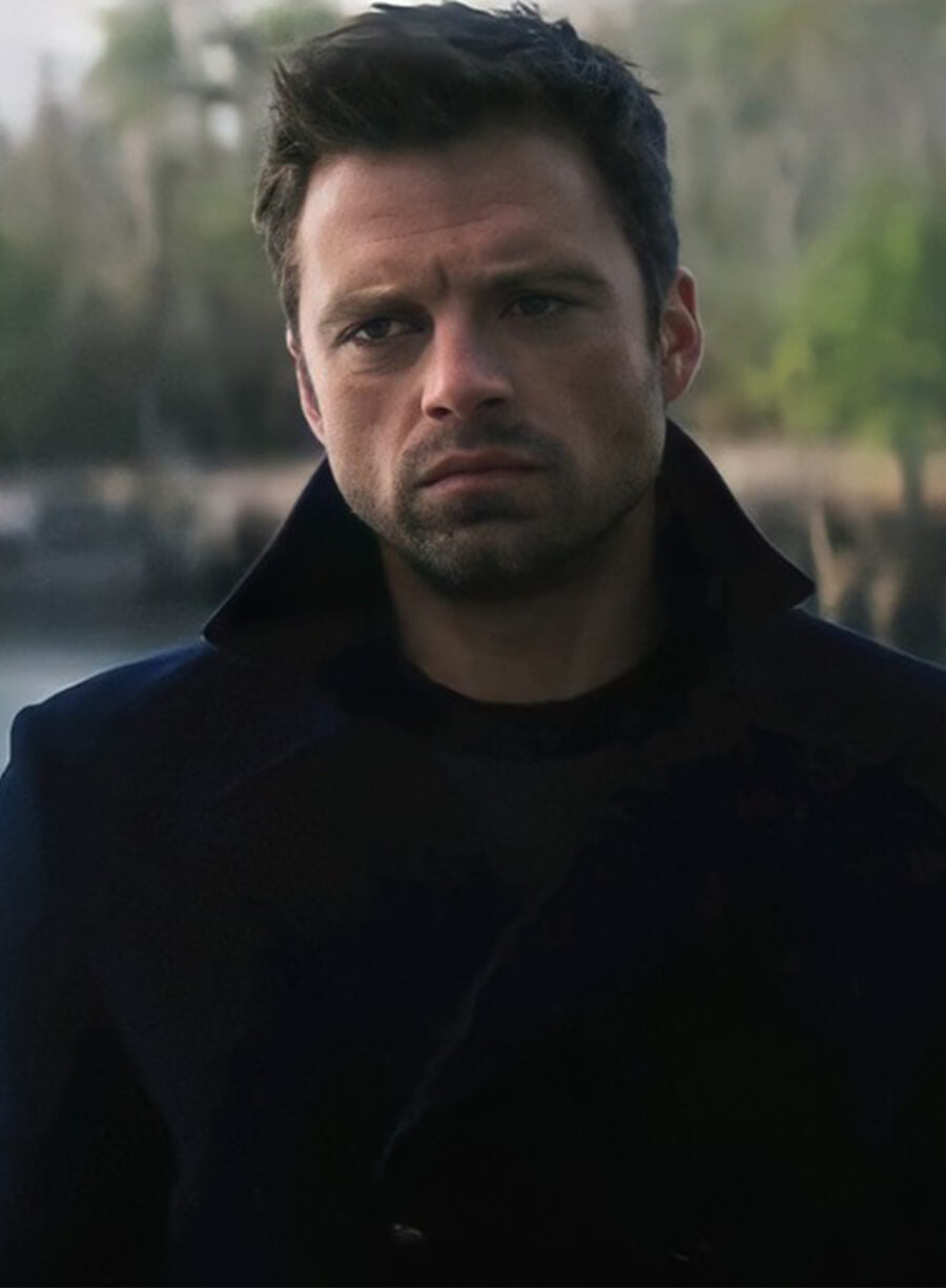 The Falcon and the Winter Soldier Bucky Barnes Wool Peacoat