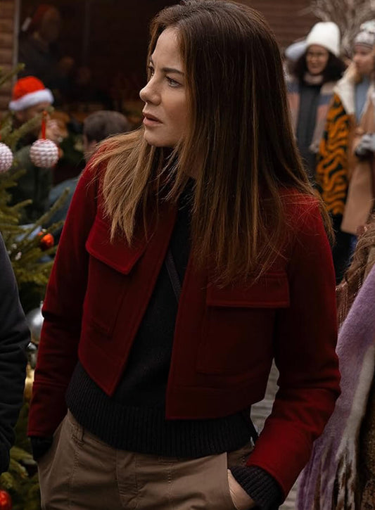 The Family Plan 2 Jessica Morgan Red Jacket