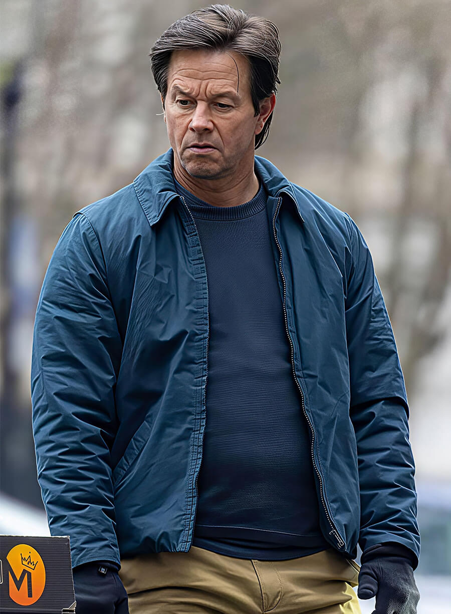 The Family Plan 2 Mark Wahlberg Dan Morgan Blue Jacket