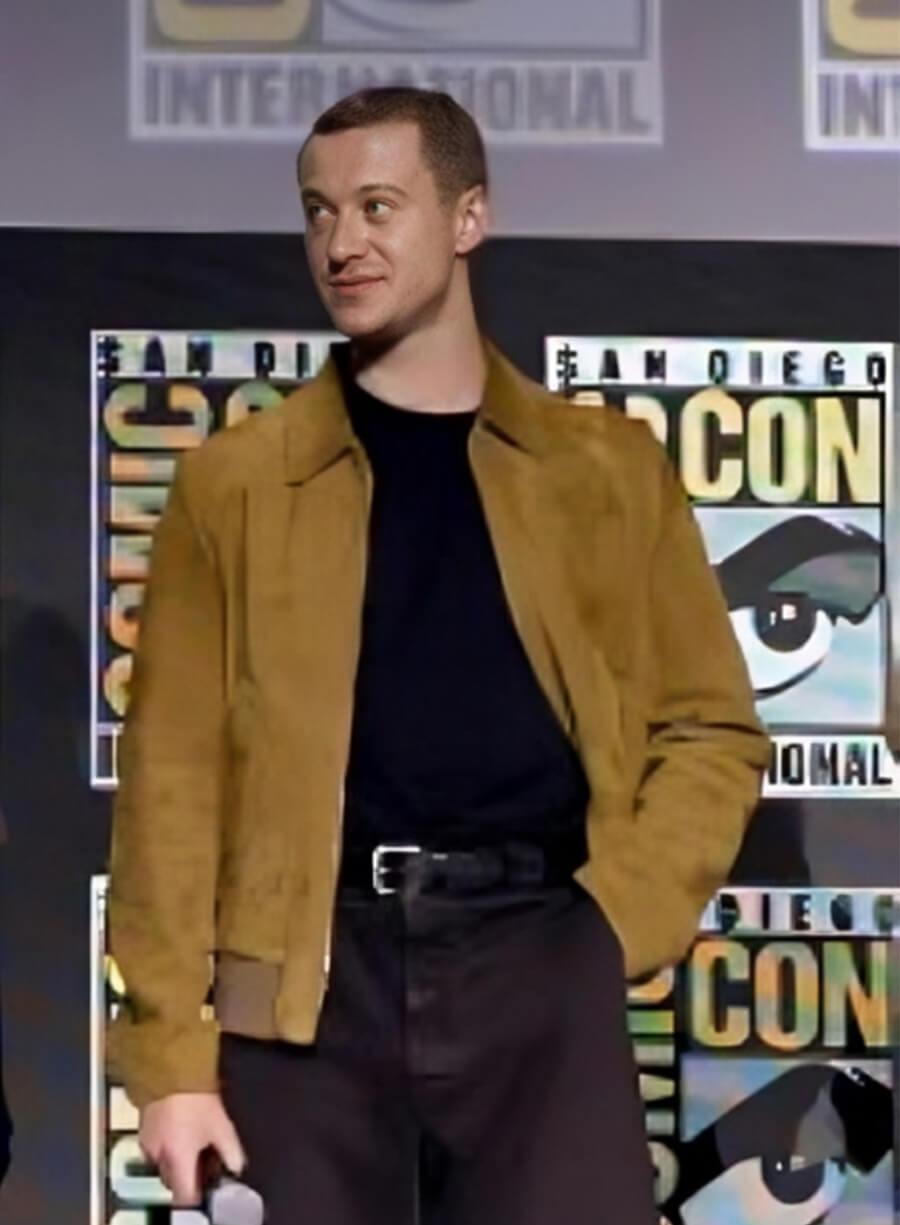The Fantastic Four: First Steps 2025 Event Joseph Quinn Brown Suede Jacket