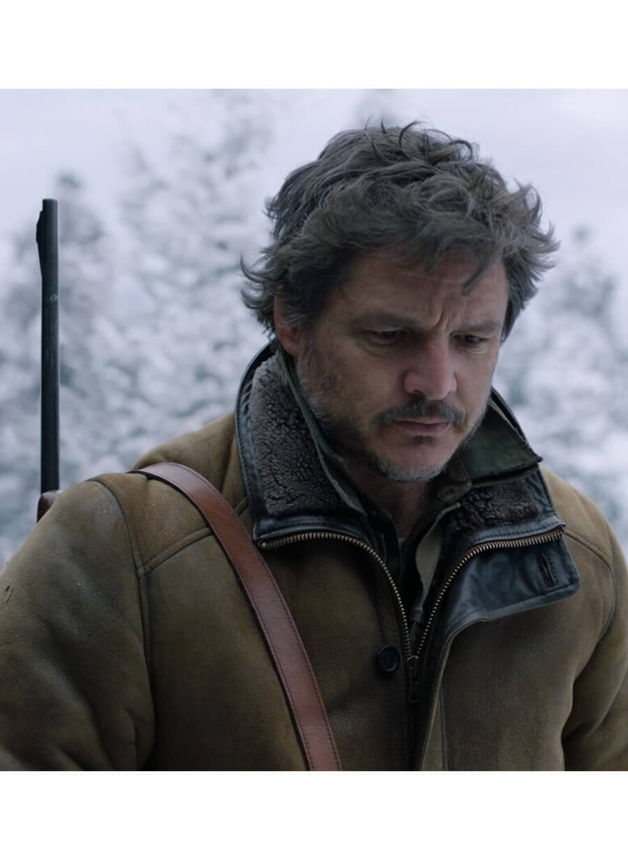 The Last of Us Brown Pedro Pascal Joel Miler Leather Jacket