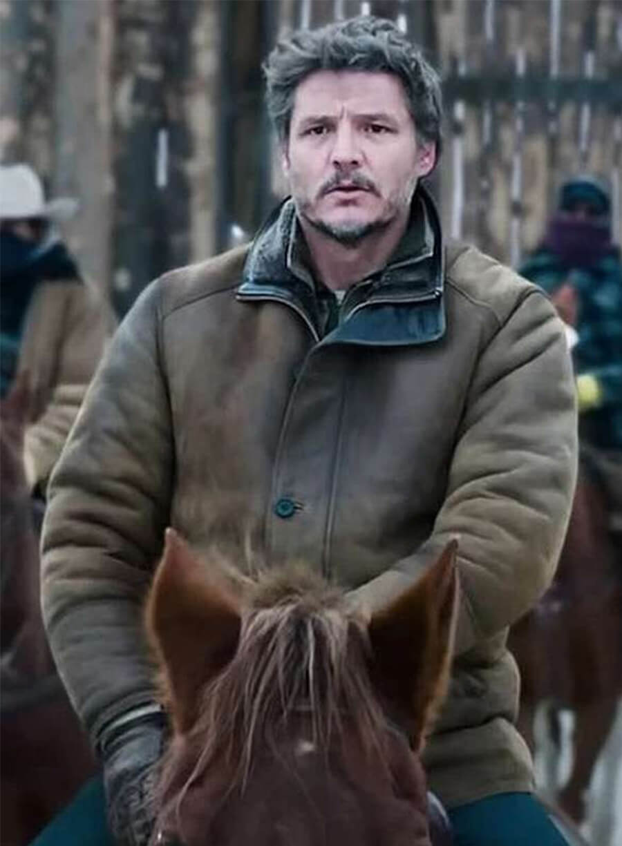 The Last of Us Brown Pedro Pascal Joel Miler Leather Jacket