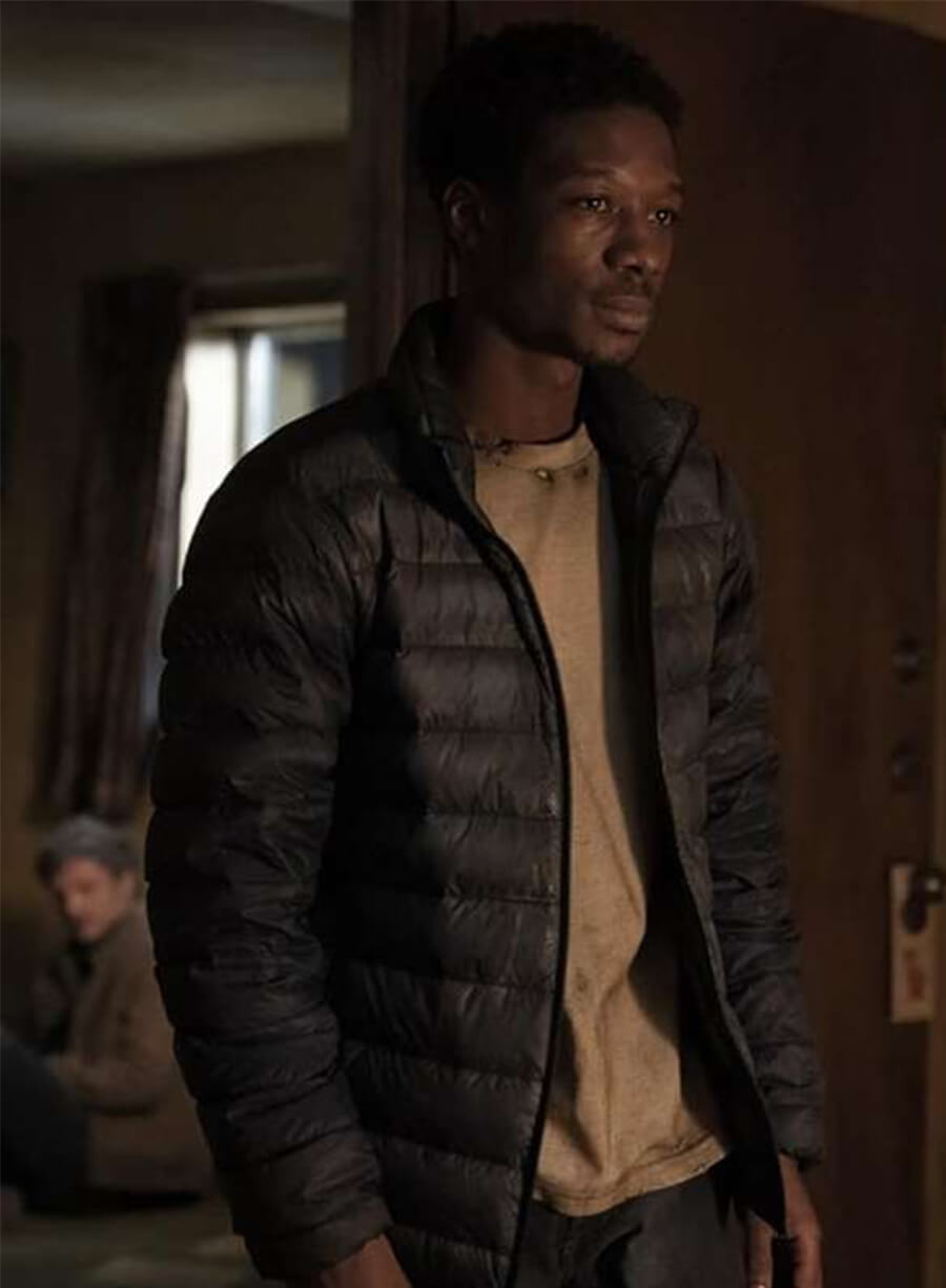 The Last of Us Lamar Johnson Henry Black Puffer Jacket