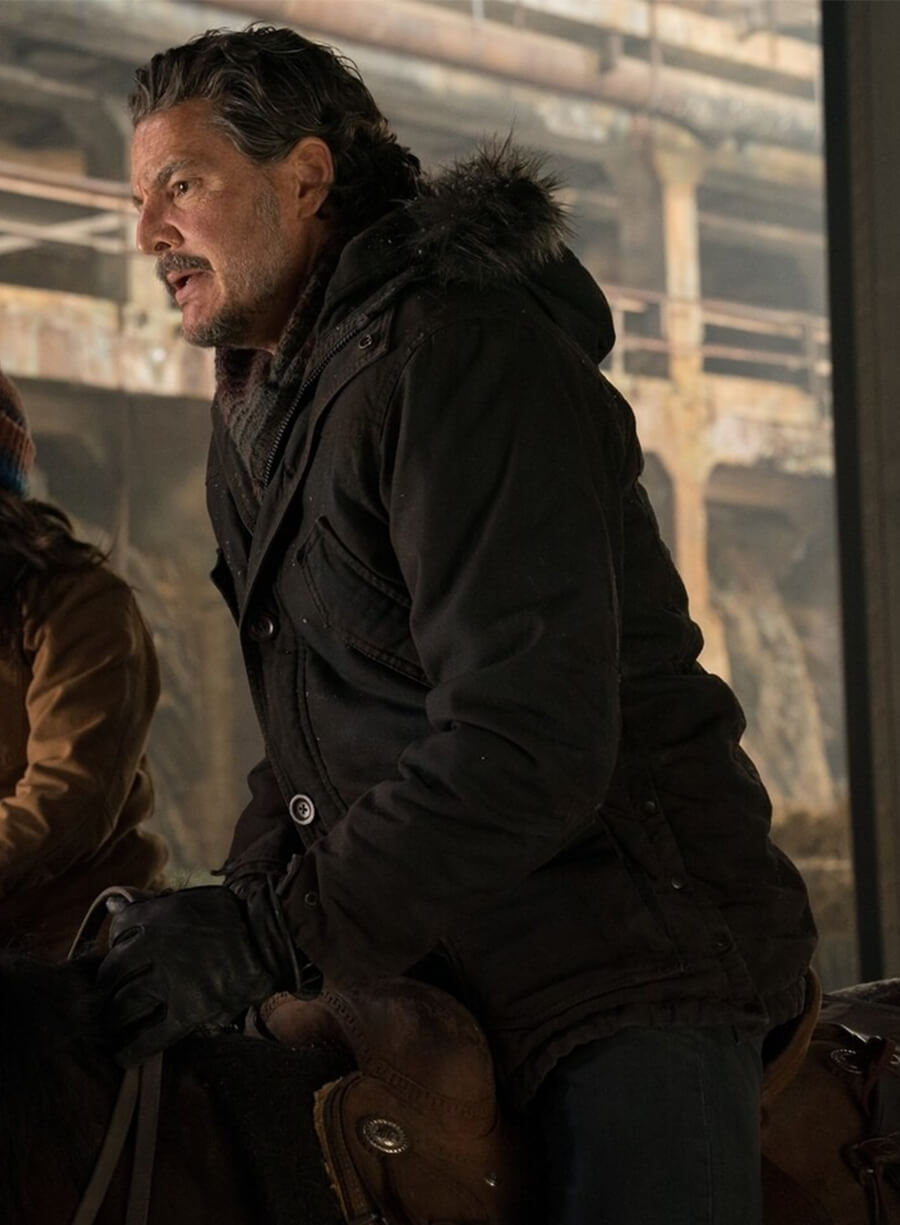 The Last of Us Pedro Pascal Joe Season 2 Black Parka Jacket