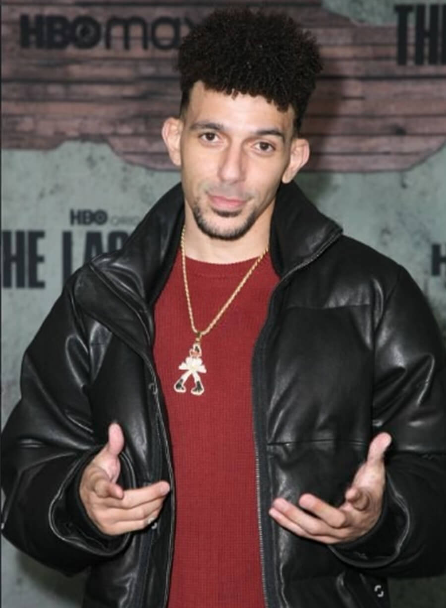 The Last of Us Premiere Khleo Thomas Black Puffer Leather Jacket